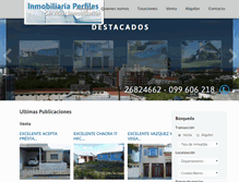 Tablet Screenshot of inmobiliariaperfiles.com